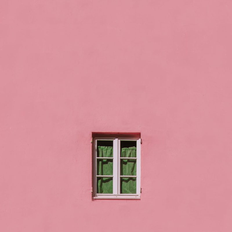 pink building wall